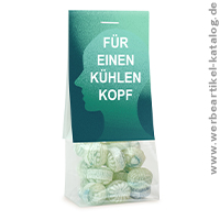 Naschbeutel Eisbonbons - Werbebonbons für einen kühlen Kopf!