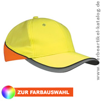 Neon-Reflex-Cap - Werbecap in aufflligen Neonfarben.