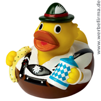 Oktoberfest Ente als fescher Werbeartikel fr das Oktoberfest