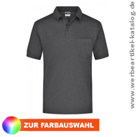 Polo Pique Pocket - Polohemd mit Werbung. Polo Pique Pocket - Polohemd mit Werbung.
