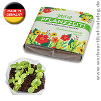 Anzuchterde -Kräutergarten, Selbstversorgung - 100% torffrei als Werbegeschenk mit Ihrem Logo bedruckt. Anzuchterde -Kräutergarten, Selbstversorgung - 100% torffrei als Werbegeschenk mit Ihrem Logo bedruckt.