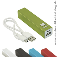 Powerbank Endurance, perfektes Kundengeschenk für unterwegs.  