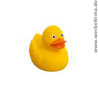 Renn-Ente als Werbeartikel mit Ihrem Logo bedruckt!