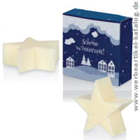 Schafmilchseife Stern mit echter Schafmilch, Weihnachts Werbeartikel. Schafmilchseife Stern mit echter Schafmilch, Weihnachts Werbeartikel.