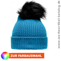 Schicke Strickmütze mit Ihrer Werbung : Wintersport Beanie.