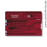 Werbertikel Schweizer Messer / SwissCard Victorinox / Taschenmesser mit Werbung / Taschenwerkzeuge mit Werbung