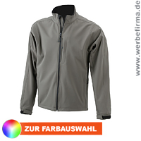 Trendige Softshell Jacke als Werbeartikel fr Herren fr Sport und Freizeit mit Ihrem Logo. 