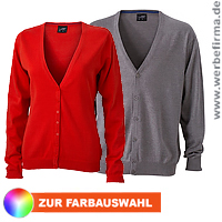 Strickjacke mit Ihrem Logo bestickt - Promotionkleidung, die auffllt.