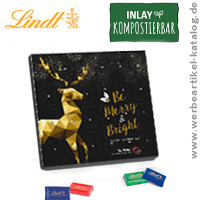 Täfelchen Adventskalender Lindt - Weihnachts Werbemittel, über die sich Ihre Kunden freuen.. 