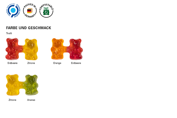 Team-Gummibärchen,  süsse Werbeartikel mit Ihrem Logo bedruckt