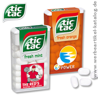 tic tac in der Box - Werbeartikel mit Ihrem Logo