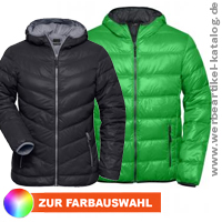 Ultraleichte Daunenjacke - Promotionkleidung in modischen Farben. 