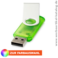 USB Stick Rotate transluzent - Werbemittel mit Ihrem logo per Druck oder Lasergravur. 