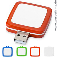 USB Stick Rotating Square - Werbeartikel mit Ihrem Logo bedruckt. 