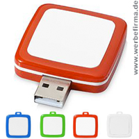 USB Stick Rotating Square - Werbeartikel mit Ihrem Logo bedruckt. 