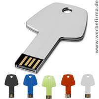 Der Schlüssel zu Ihrem Erfolg - Werbeartikel USB Stick in Form einen Schlüssels.