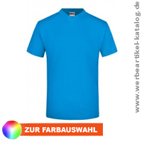 V-T Medium Werbeshirt mit V-Ausschnitt aus Single-Jersey.