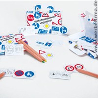 Legespiel Verkehrszeichen als Werbeartikel für Kinder im Online Katalog