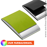 Visitenkartenbox REFLECTS-VANNES - Werbemittel mit Ihrem Logo.