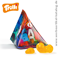 Vitamin Fruchtgummi Tetraeder - Werbeartikel zum Naschen in ansprechender Verpackung! 