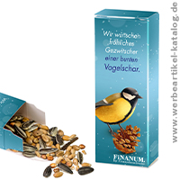 Vogelfutter-Box, Werbemittel zum Schutz der Natur! 