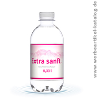 Wasser extra sanft, 330 ml, individuell mit Ihrem Logo bedruckt!