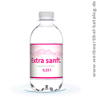 Wasser extra sanft, 330 ml, individuell mit Ihrem Logo bedruckt! Wasser extra sanft, 330 ml, individuell mit Ihrem Logo bedruckt!