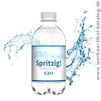 Wasser Spritzig-330 ml mit Werbung