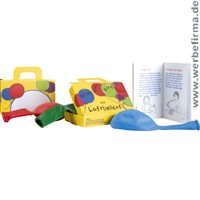 Expermimente Werbeartikel mit Luftballons für Kinder / Werbemittel für Kinder