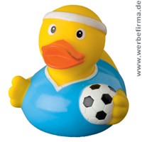 Entchen mit Werbung / Werbeartikel Quietsche Entchen Fussballspieler Entchen mit Werbung / Werbeartikel Quietsche Entchen Fussballspieler