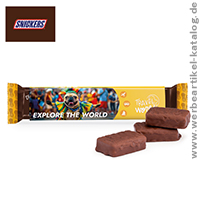 Werbeschuber Slim Snickers - Marken Süßigkeiten als Werbegeschenk