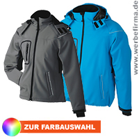 Winter Softshell Jacke - Werbejacke aus Funktionsmaterial.