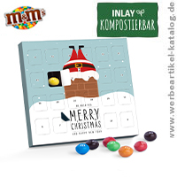 XS Adventskalender M&Ms - egal ob als Adentskalender, Weihnachtskarte oder für Ihr Weihnachtsmailing