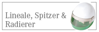 Lineale, Spitzer und Radiergummis sind preiswerte Streuartikel fr Schler und das Bro. Spezielle Lienale auch fr Medizin, Pharma oder Architekten